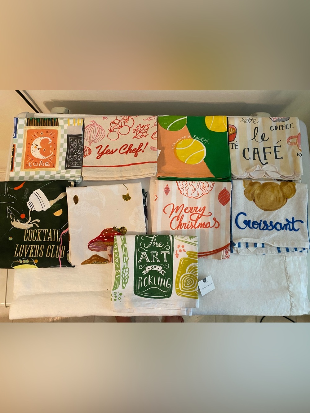 Set of 9 new with tags assorted dishtowels from Anthropologie